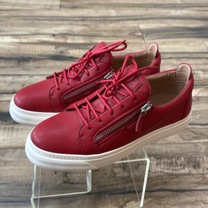 Like New Giuseppe Zanotti Red Men’s Fashion Sneakers